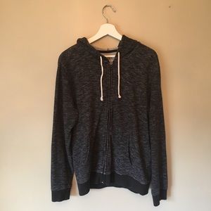 Zip up hooded sweatshirt
